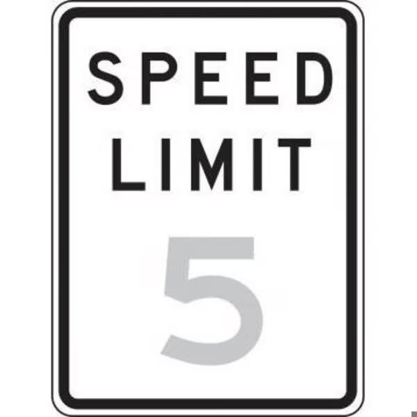 Accuform TRAFFIC SIGN SPEED LIMIT  18 X 12 FRR21840DP - FRR21840DP