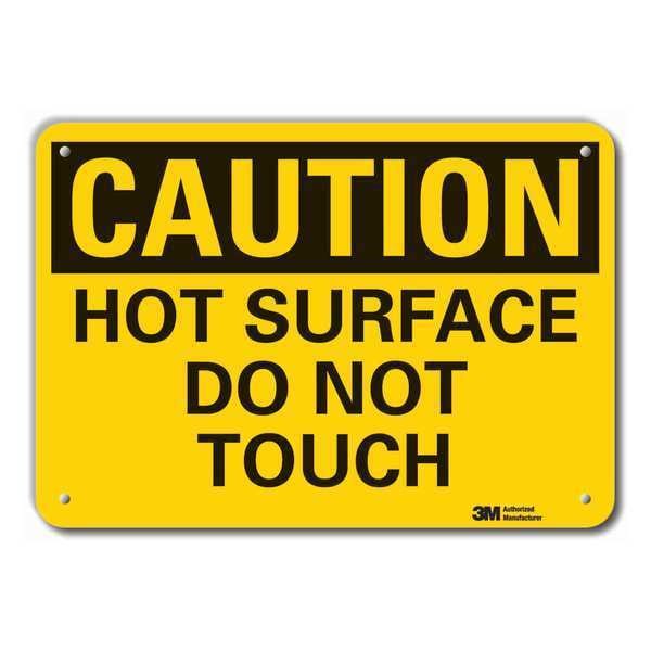 Lyle Caution Sign, 10 in H, 14 in W, Aluminum, Horizontal Rectangle, English, LCU3-0290-RA_14x10 - LCU3-0290-RA_14X10