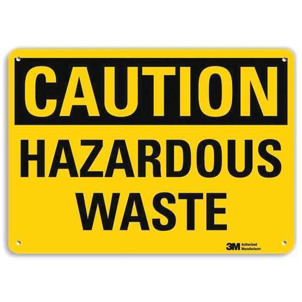 Lyle Safety Sign, 10 in Height, 14 in Width, Aluminum, Horizontal Rectangle, English, U4-1377-RA_14X10 - U4-1377-RA_14X10