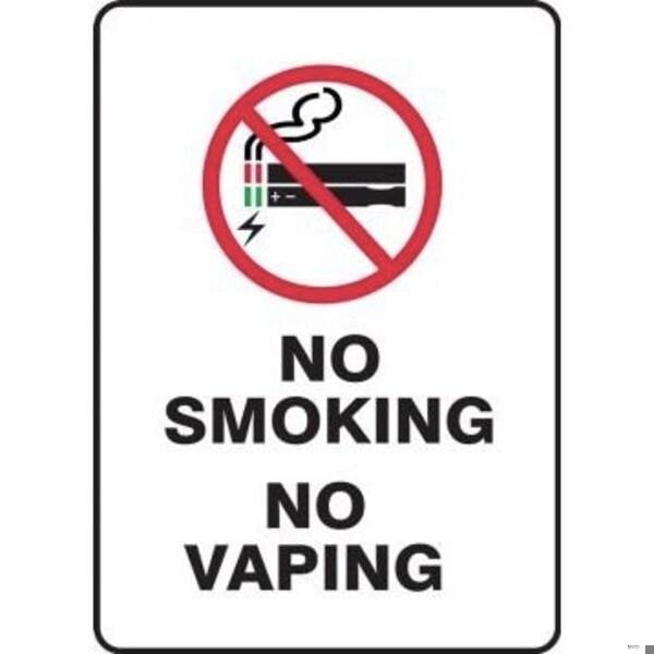 Accuform Safety Sign NO SMOKING  NO VAPING MSMK543VA - MSMK543VA