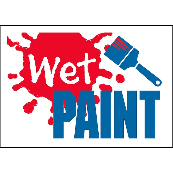 Hy-Ko Wet Paint Sign 8.5" x 12.5", 10PK, A00220 - A00220