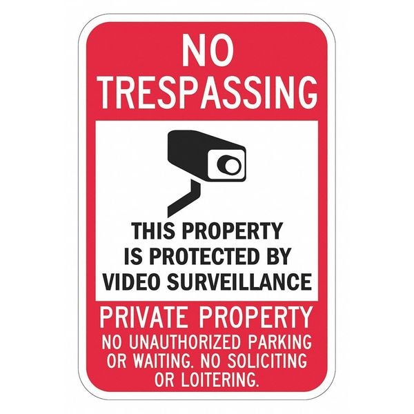Lyle Warning Sign, 24 in H, 18 in W, Aluminum, Vertical Rectangle, English, T1-1084-EG_18x24 - T1-1084-EG_18X24