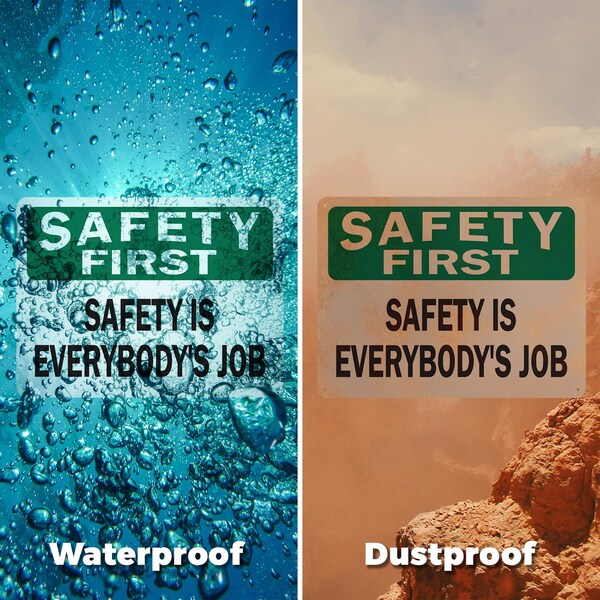 Signmission Safety Culture Sign, 10 in Width, Plastic, Rectangle - OS-2PACK-SF-P-710-L-19601