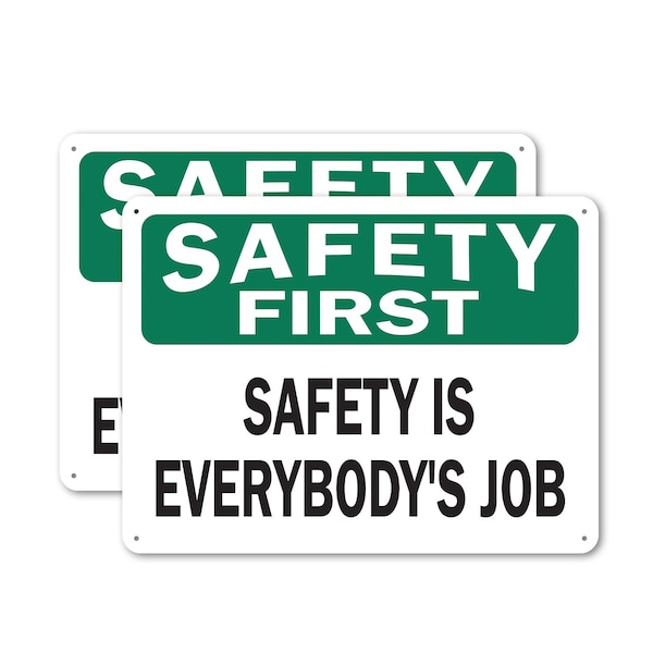 Signmission Safety Culture Sign, 10 in Width, Plastic, Rectangle - OS-2PACK-SF-P-710-L-19601