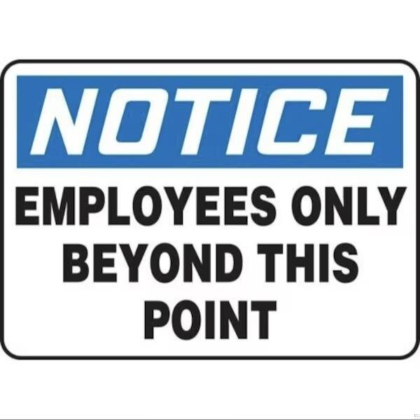 Accuform OSHA NOTICE SAFETY SIGN EMPLOYEES MADM884VP - MADM884VP