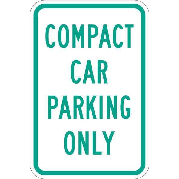 Lyle Compact Car Parking Sign, 18" x 12, T1-1036-EG_12x18 - T1-1036-EG_12X18