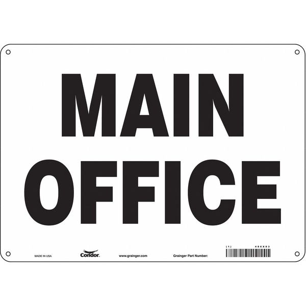 Condor Safety Sign, 10 in Height, 14 in Width, Aluminum, Horizontal Rectangle, English, 486X83 - 486X83