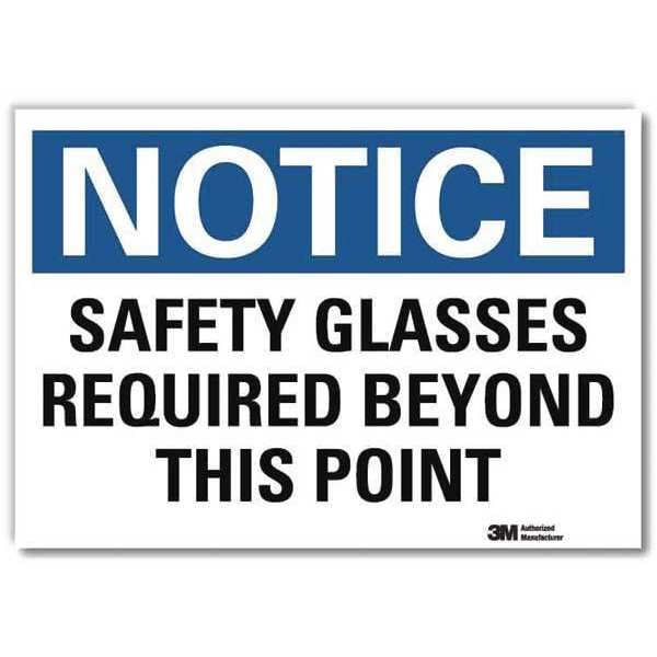 Lyle NoticeSign, ReflecSelfAdhVinyl, 10inWx7inH, U5-1500-RD_10X7 - U5-1500-RD_10X7