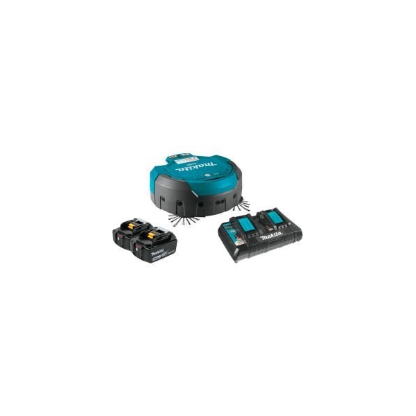 Makita MakitaLXT LithiumIon Cordless Robotic Vacuum W Batteries  Charger, 18 Cleaning Width - DRC200PT