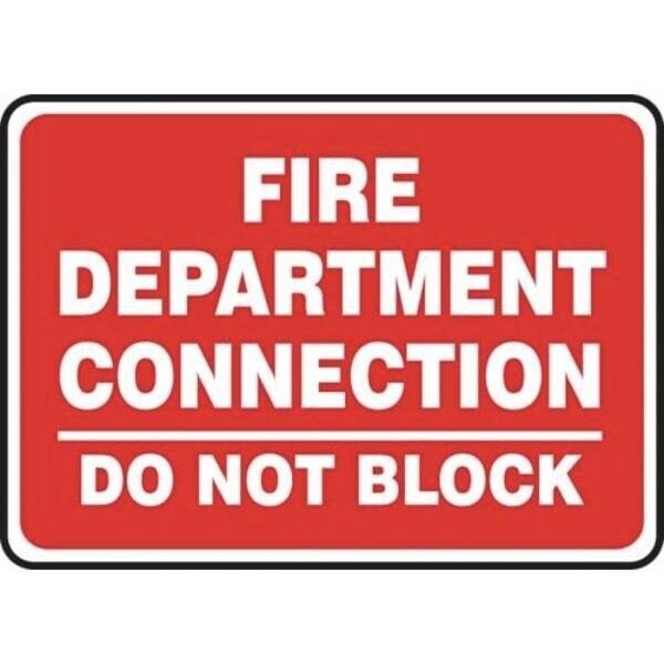 Accuform SAFETY SIGN FIRE DEPARTMENT MEXG550RL - MEXG550RL