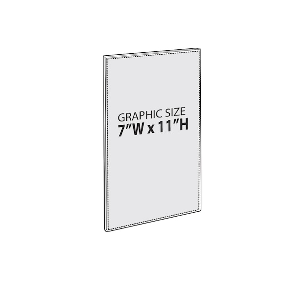 Azar Displays 7"W x 11"H Sign w/ Adhesive Tape, PK10 - 122019