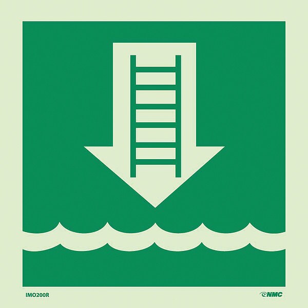 Nmc International Marine Organization Embarkation Ladder Sign, IMO200R - IMO200R