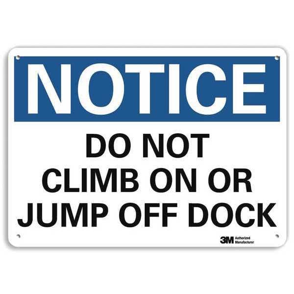 Lyle Notice Sign, 10 in H, 14 in W, Aluminum, Horizontal Rectangle, English, U5-1127-RA_14X10 - U5-1127-RA_14X10
