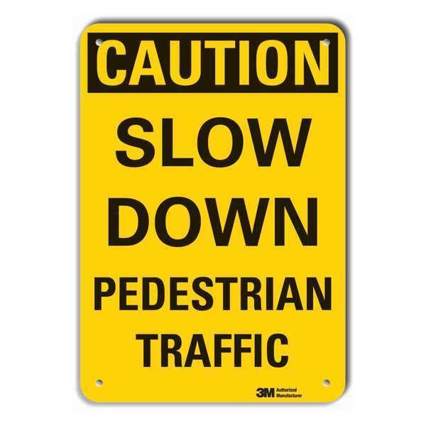 Lyle Caution Sign, 14 in H, 10 in W, Plastic, Vertical Rectangle, English, LCU3-0313-NP_10x14 - LCU3-0313-NP_10X14