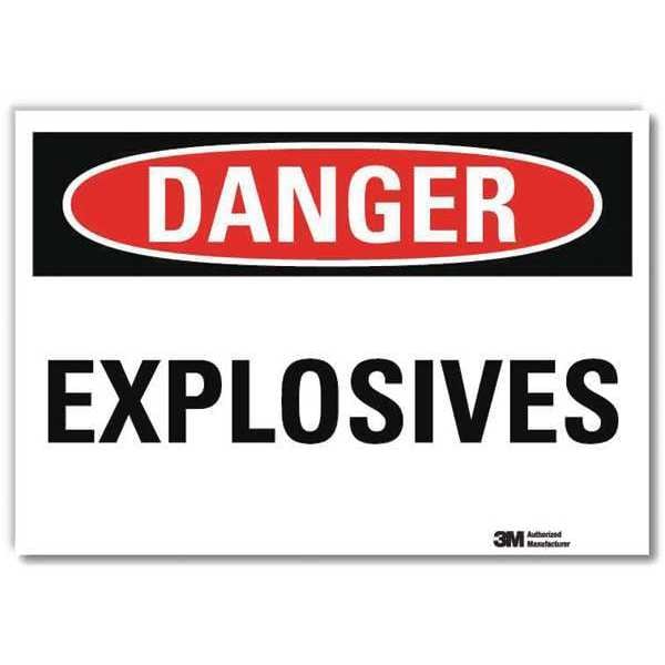 Lyle Danger Sign, 5 in H, 7 in W, Horizontal Rectangle, English, U3-1436-RD_7X5 - U3-1436-RD_7X5