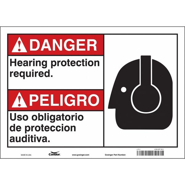 Condor Safety Sign, 14" W, 10" H, 0.004" Thickness, 466F53 - 466F53