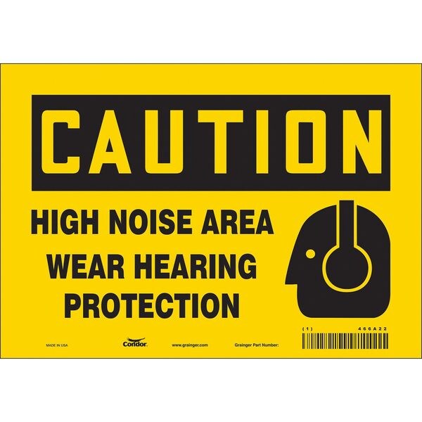 Condor Safety Sign, 7 in Height, 10 in Width, Vinyl, Vertical Rectangle, English, 466A22 - 466A22
