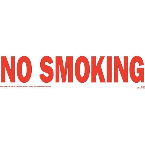 Jj Keller Transport Safety Sign, No Smoking, 574 - 574