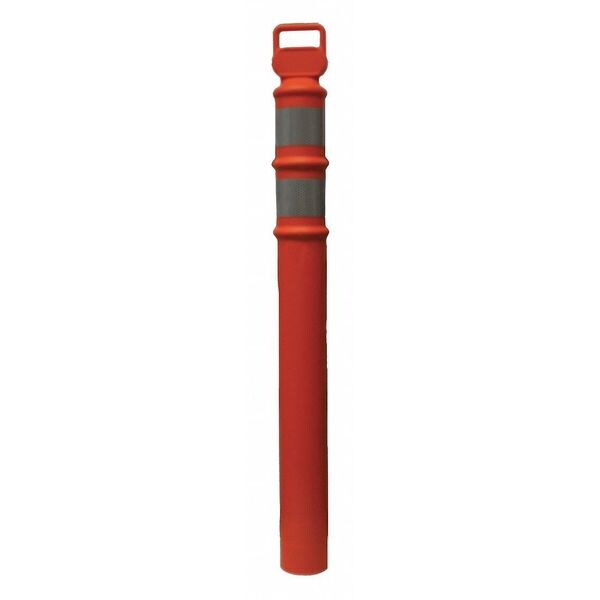 Cortina Safety Products DELINEATOR POST, STRAIGHT PLAIN, , Polyethylene Orange, 44.12" L - 03-735