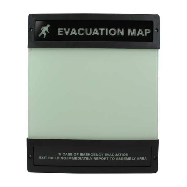 Zoro Select Evacuation Map Holder, 8-1/2 in. x 11 in. - DTA240