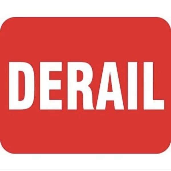 Accuform RAILROAD CLAMP SIGN DERAIL 12 in  X 15 in - FRR361RD