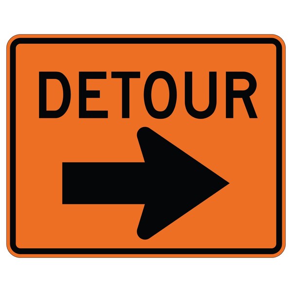 Sign Solutions Usa 24 in Height, 30 in Width, Aluminum, Horizontal Rectangle - DUS08HOR3024M4-9R