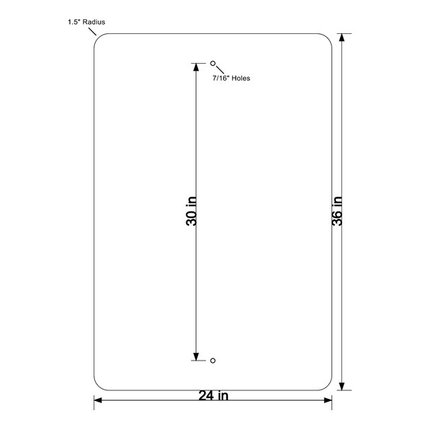 Sign Solutions Usa Traffic Sign, 24 in Width, Aluminum Sign, Vertical Rectangle - DUS06HWT2436R10-6