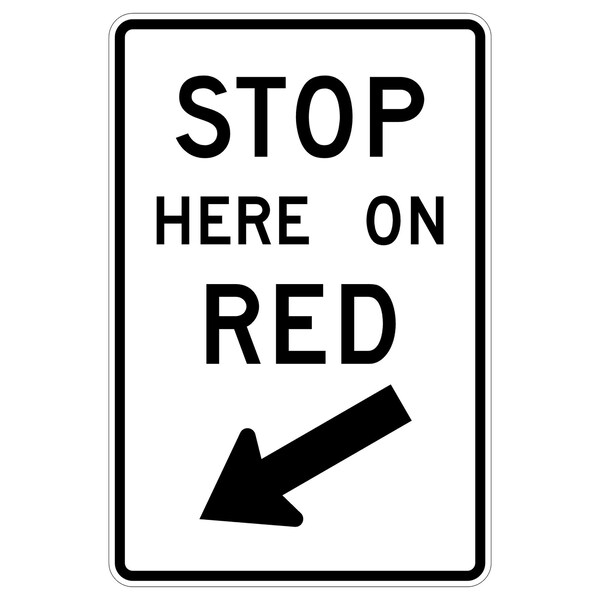 Sign Solutions Usa Traffic Sign, 24 in Width, Aluminum Sign, Vertical Rectangle - DUS06HWT2436R10-6