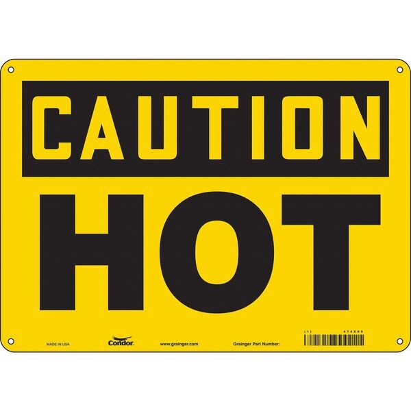 Condor Danger Sign, 10 in H, 14 in W, Polyethylene, Horizontal Rectangle, English, 474X89 - 474X89