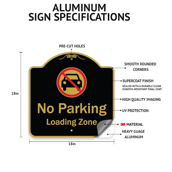 Signmission Designer Series-This Property Is Protected By Video Surveillance, 18" H, BG-1818-9876 - A-DES-BG-1818-9876