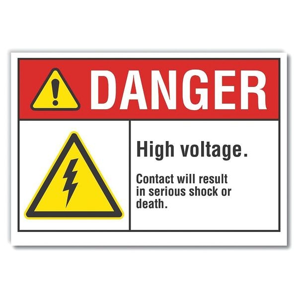 Lyle Refldecaldanger High, 5"x3.5", Sign Background Color: White - LCU4-0046-RD_5X3.5