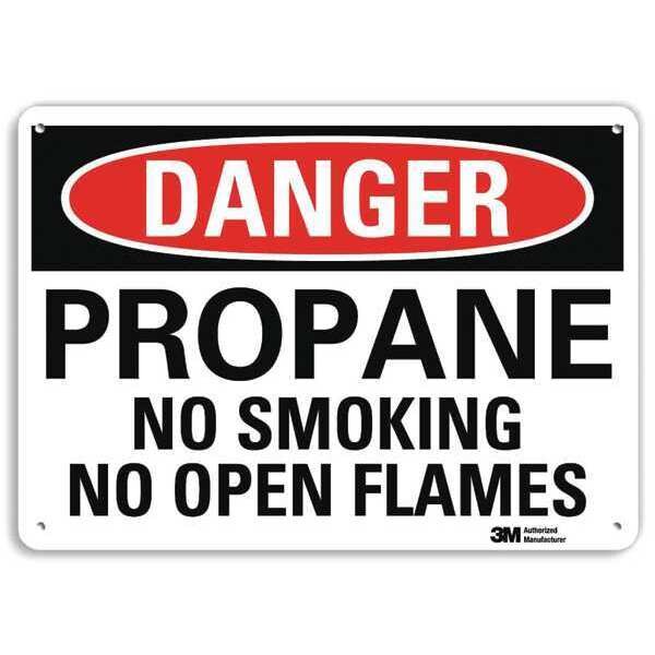 Lyle Danger Sign, 7" H, 10" W, Plastic, Vertical Rectangle, English, U3-1937-NP_10X7 - U3-1937-NP_10X7