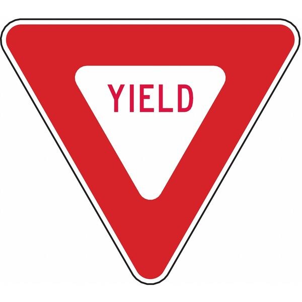 Lyle Yield Traffic Sign, 30 in H, 30 in W, Aluminum, Triangle, English, R1-2-30HA - R1-2-30HA