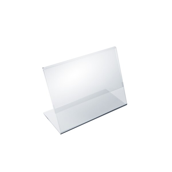 Azar Displays 4"W x 3"H Angled Sign Holder, PK10 - 112737