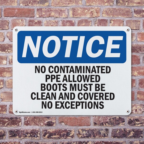 Signmission 12 in Height, 18 in Width, Aluminum, Rectangle - OS-2PACK-NS-A-1218-L-14468
