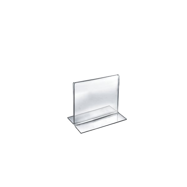 Azar Displays 5"W x 5"H Double-Foot Two Sided Sign Holder, PK10 - 152728