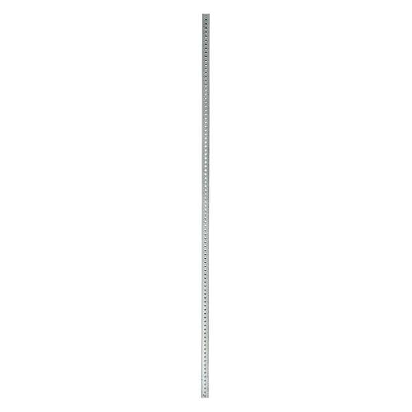 Brady Sign Post, Square, , Galvanized steel Silver, Zinc/Clear Acrylic Coated, 8 ft. L, 2" D - 78998