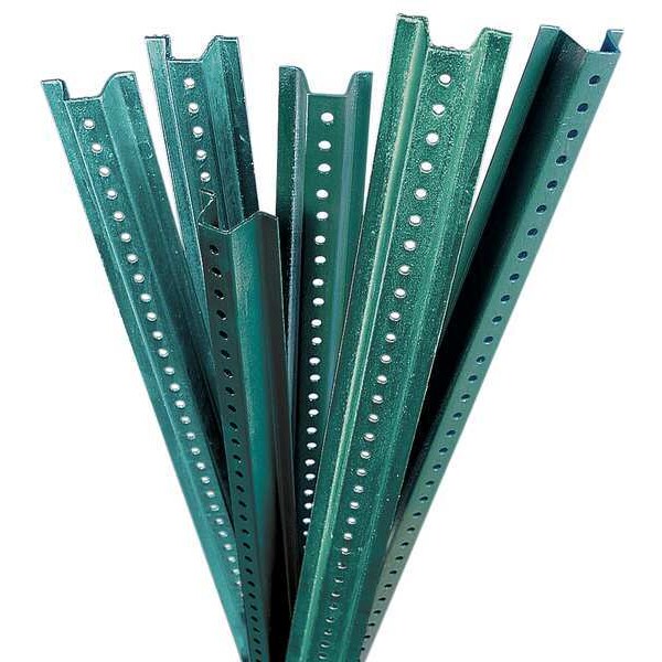Brady Sign Post, U-Channel, , Steel Green, Baked Enamel, 6 ft. L, 1-1/2" D - 95047