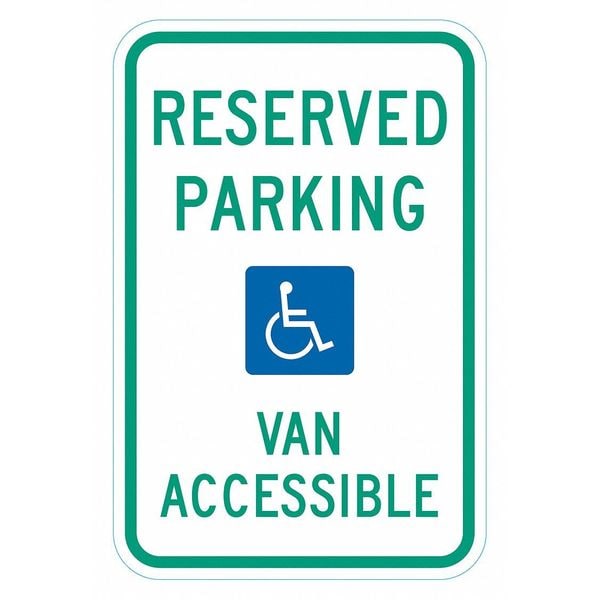 Lyle ADA Handicapped Parking Sign, 18" x 12, T1-6247-HI_12x18 - T1-6247-HI_12X18