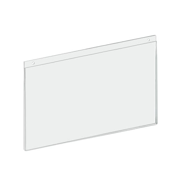 Azar Displays 14"W x 8.5"H Wall U-Frame w/ Holes, PK10 - 162706