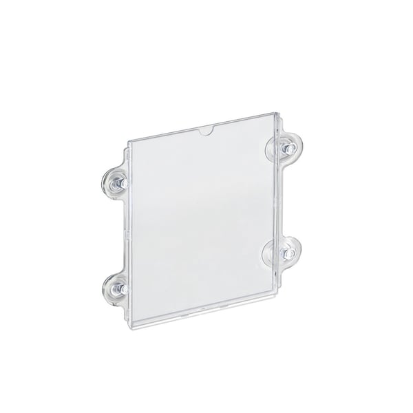 Azar Displays Clear Acrylic Window/Door Sign Holder Frame with Suction Cups 8.5''W x 11''H, 10PK - 106614-10PK
