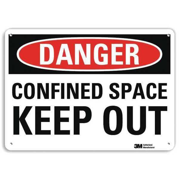 Lyle Danger Sign, 10" W, 7" H, 0.040" Thickness, U3-1218-NA_10x7 - U3-1218-NA_10X7
