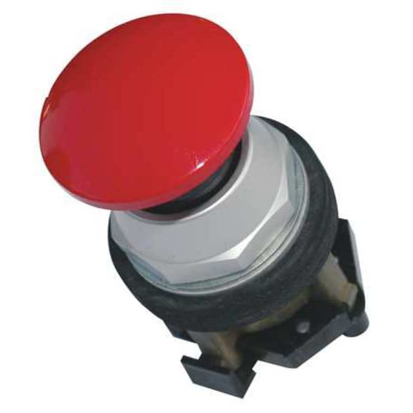 Botón pulsador no iluminado de 30 mm, 1NA/1NC, Rojo - HT8AERAB