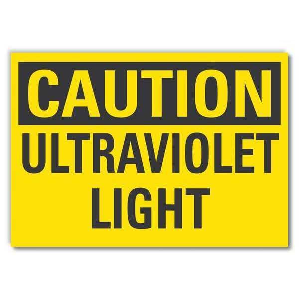 Lyle Caution Sign, 3 1/2 in H, 5 in W, Reflective Sheeting, Horizontal Rectangle, LCU3-0249-RD_5x3.5 - LCU3-0249-RD_5X3.5