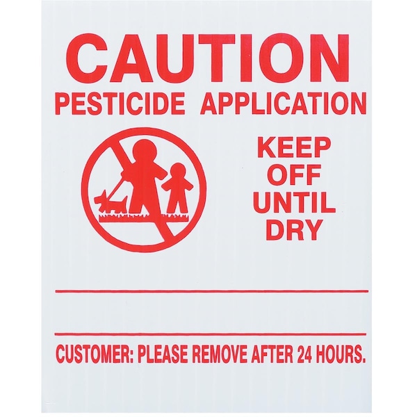 Gemplers GEMPLER'S Vermont Lawn Pesticide Application Signs, P45RU25 W/R 4V-314 - P45RU25 W/R 4V-314