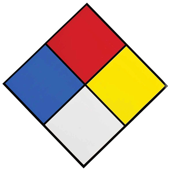 Brady NFPA Sign, 7 1/2 in Height, 7 1/2 in Width, Diamond - 58502