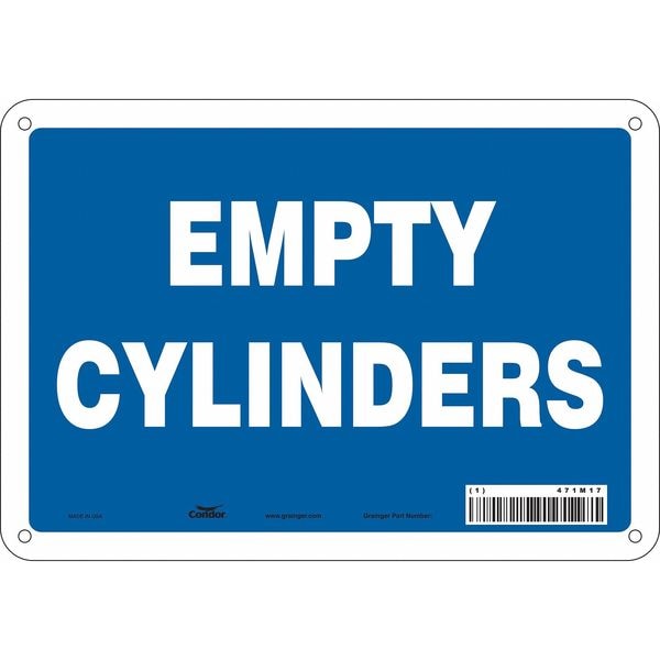Condor Safety Sign, 7 in Height, 10 in Width, Aluminum, Vertical Rectangle, English, 471M17 - 471M17