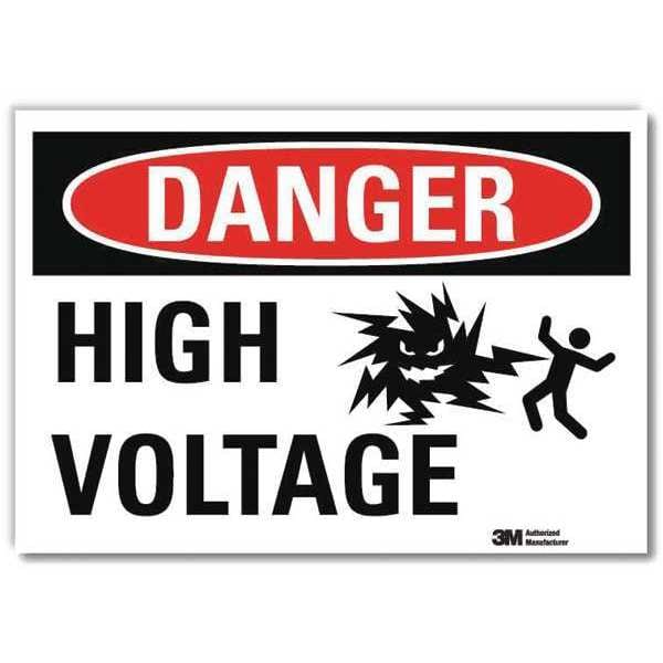 Lyle Danger Sign, 7x5 In., English, U1-1036-RD_7X5 - U1-1036-RD_7X5