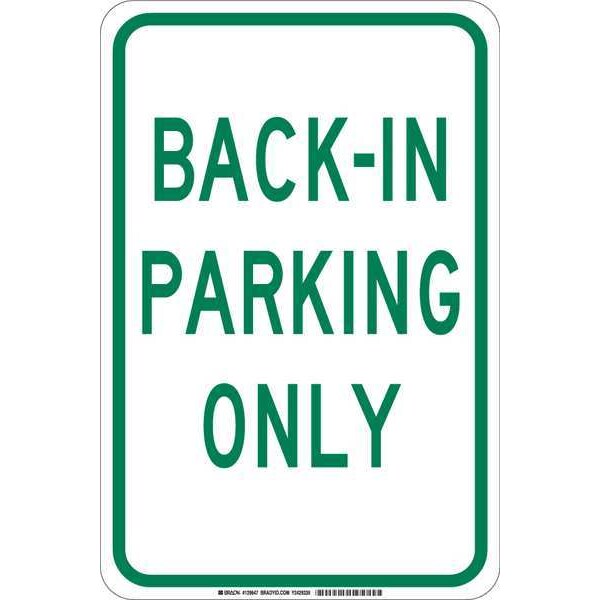 Brady Traffic Sign, 18"H, 12"W, Aluminum, 129645 - 129645