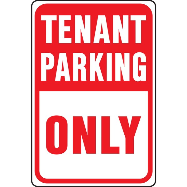 Hy-Ko Tenant Parking Only Sign 12" x 18" - A20053